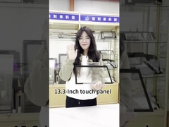 13.3인치 용량 터치 스크린 패널, USB 인터페이스와 4*R10 코너