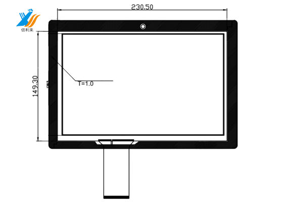 사용자 정의 가능한 USB 용량 터치 패널 10.1 인치 리눅스 운영 체제