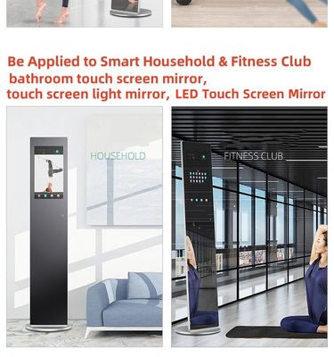 사용자 정의 가능한 멀티 터치 스크린 방수성 오일 proof Smart Mirror for Fitness Club Smart Home Bathroom LCD LED 터치 스크린 거울