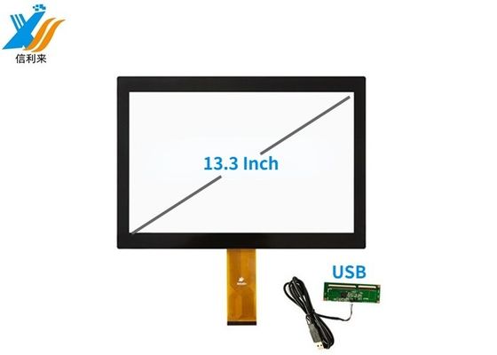 13.3'' 산업용 멀티 터치 스크린 패널 USB 및 IIC 인터페이스 G+G 구조