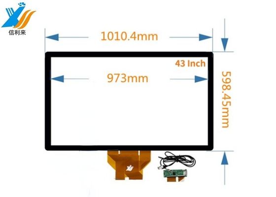 43 "다중 터치 용량 터치 패널 BOE 모니터와 사용자 정의 LG IC 상호 작용 비디오 벽 HMI 교육 셀프 서비스 키오스크 태블릿 현금 기기 POS