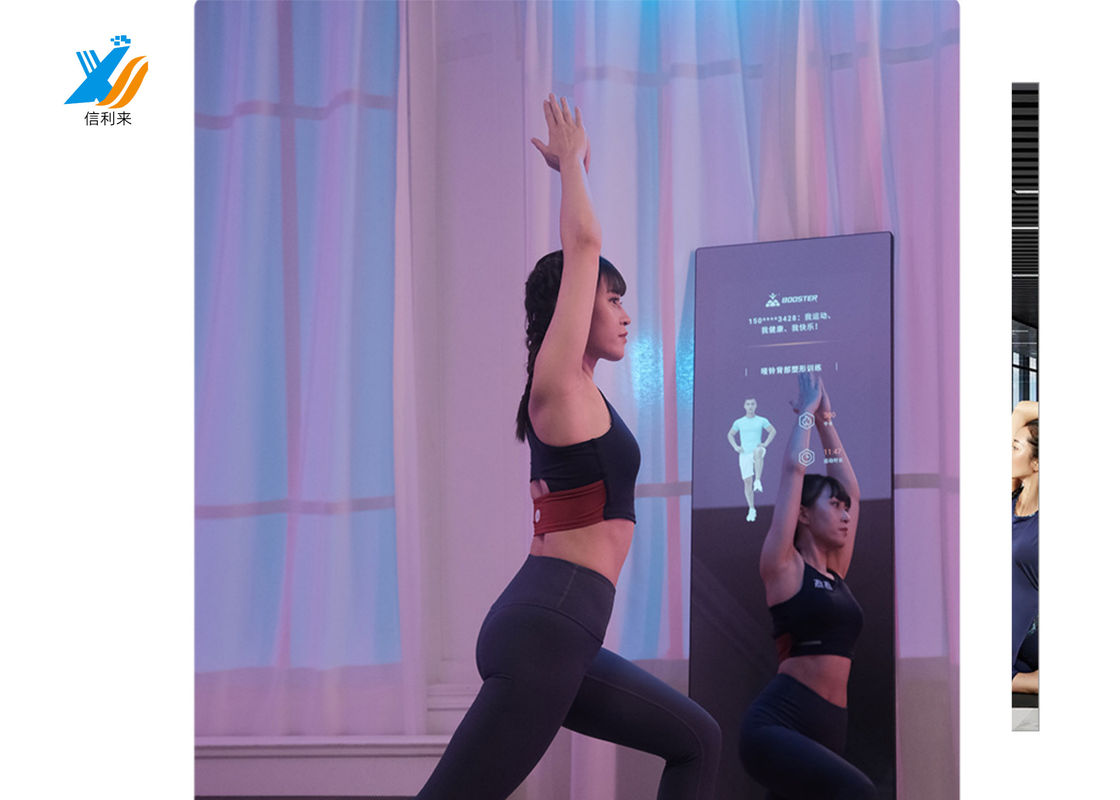 사용자 정의 가능한 멀티 터치 스크린 방수성 오일 proof Smart Mirror for Fitness Club Smart Home Bathroom LCD LED 터치 스크린 거울