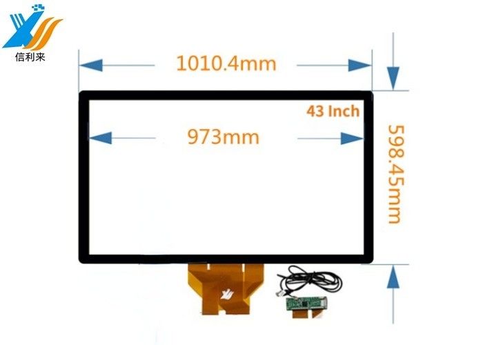 43 "다중 터치 용량 터치 패널 BOE 모니터와 사용자 정의 LG IC 상호 작용 비디오 벽 HMI 교육 셀프 서비스 키오스크 태블릿 현금 기기 POS