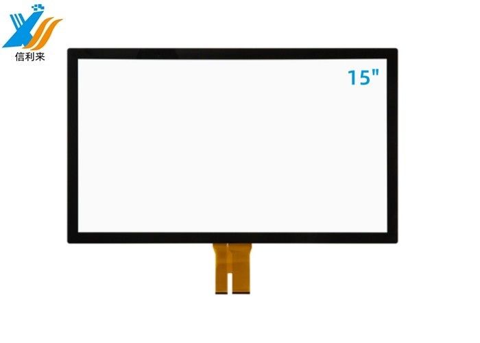 15인치 G+G 다중 터치 스크린 패널 용량 기술 맞춤형 방수 방유 ATM 교육 스마트 홈